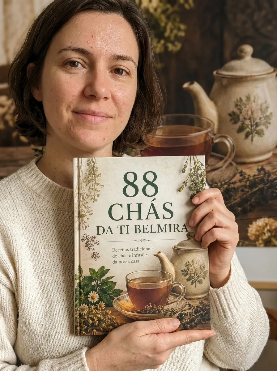 Uma das primeiras leitoras com o livro 88 Chás da Ti Belmira